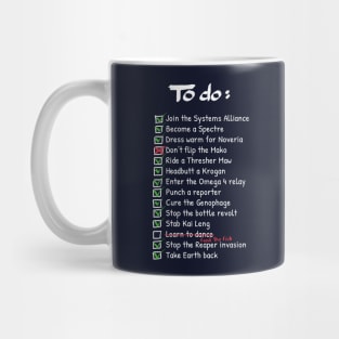 Commander Shepards To-Do List Mug